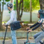 Young Commuters with Eco-Friendly Transportation